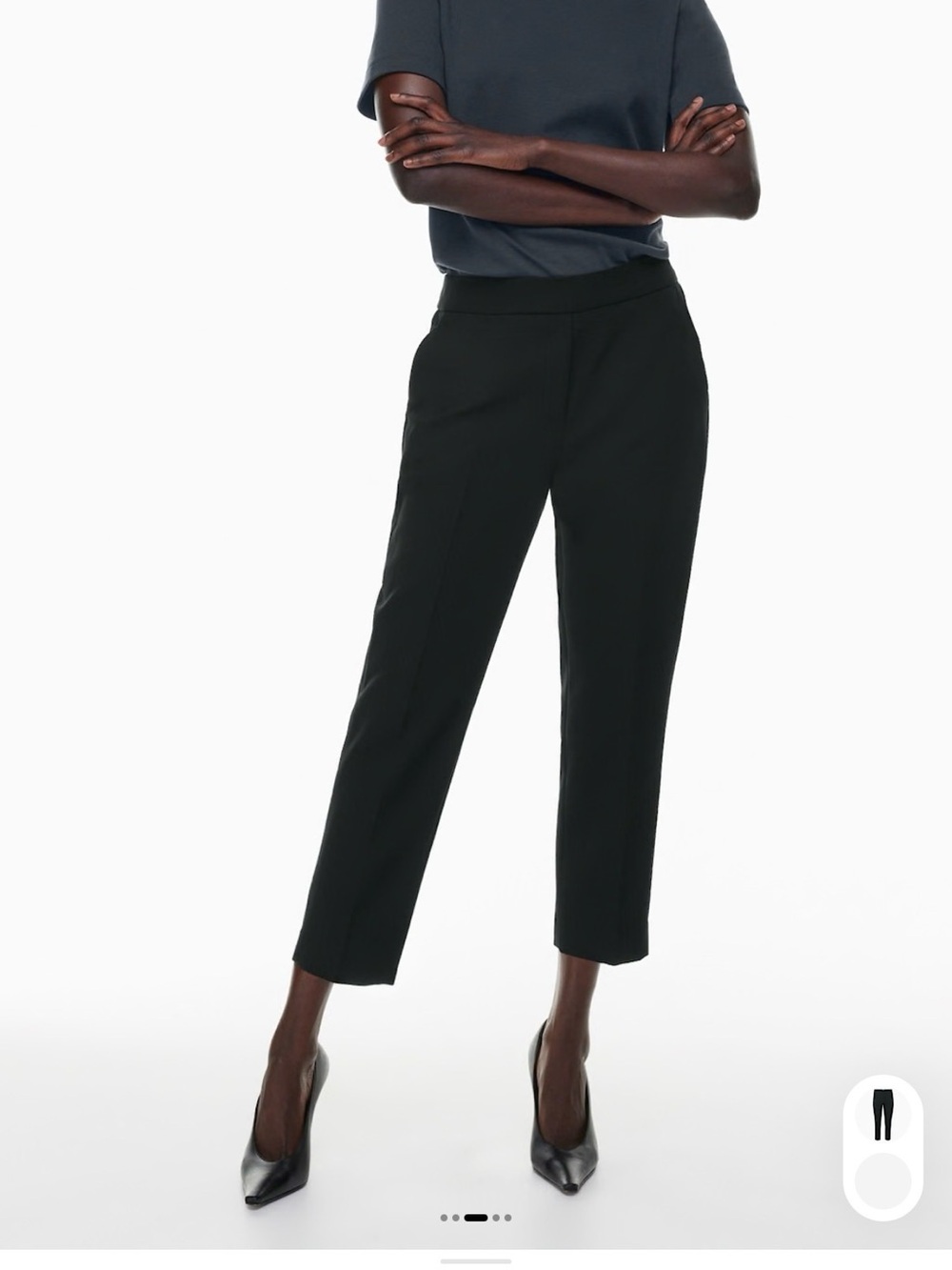 Aritzia Conan Cropped Black Pants